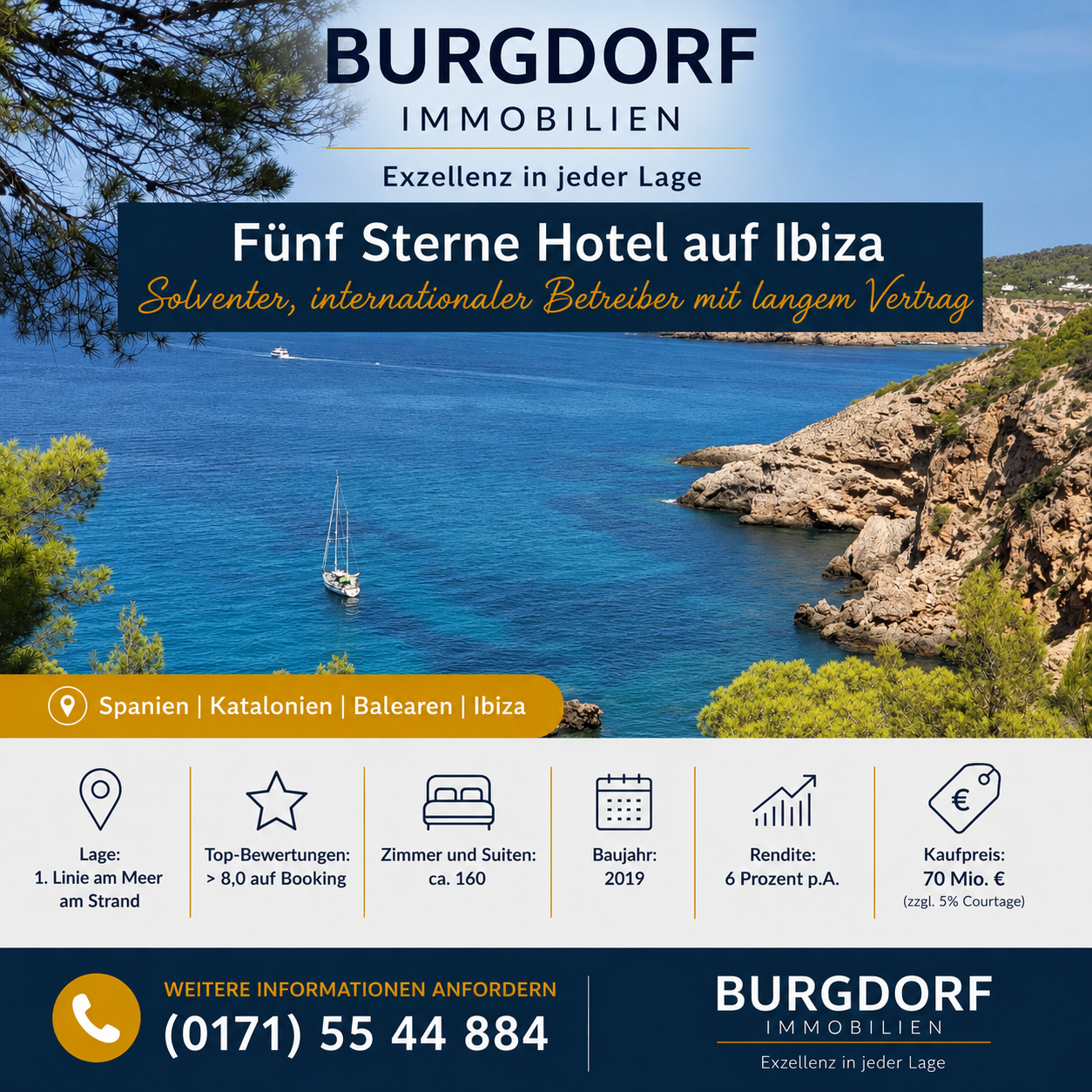 Ibiza-Hotelangebot 5 Sterne Hotel auf Ibiza zu verkaufen