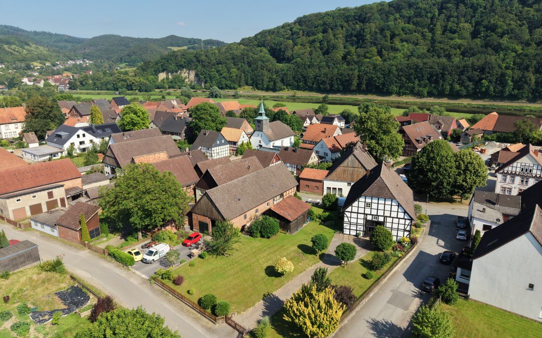 Luftaufnahme von Pegestorf im Landkreis Holzminden