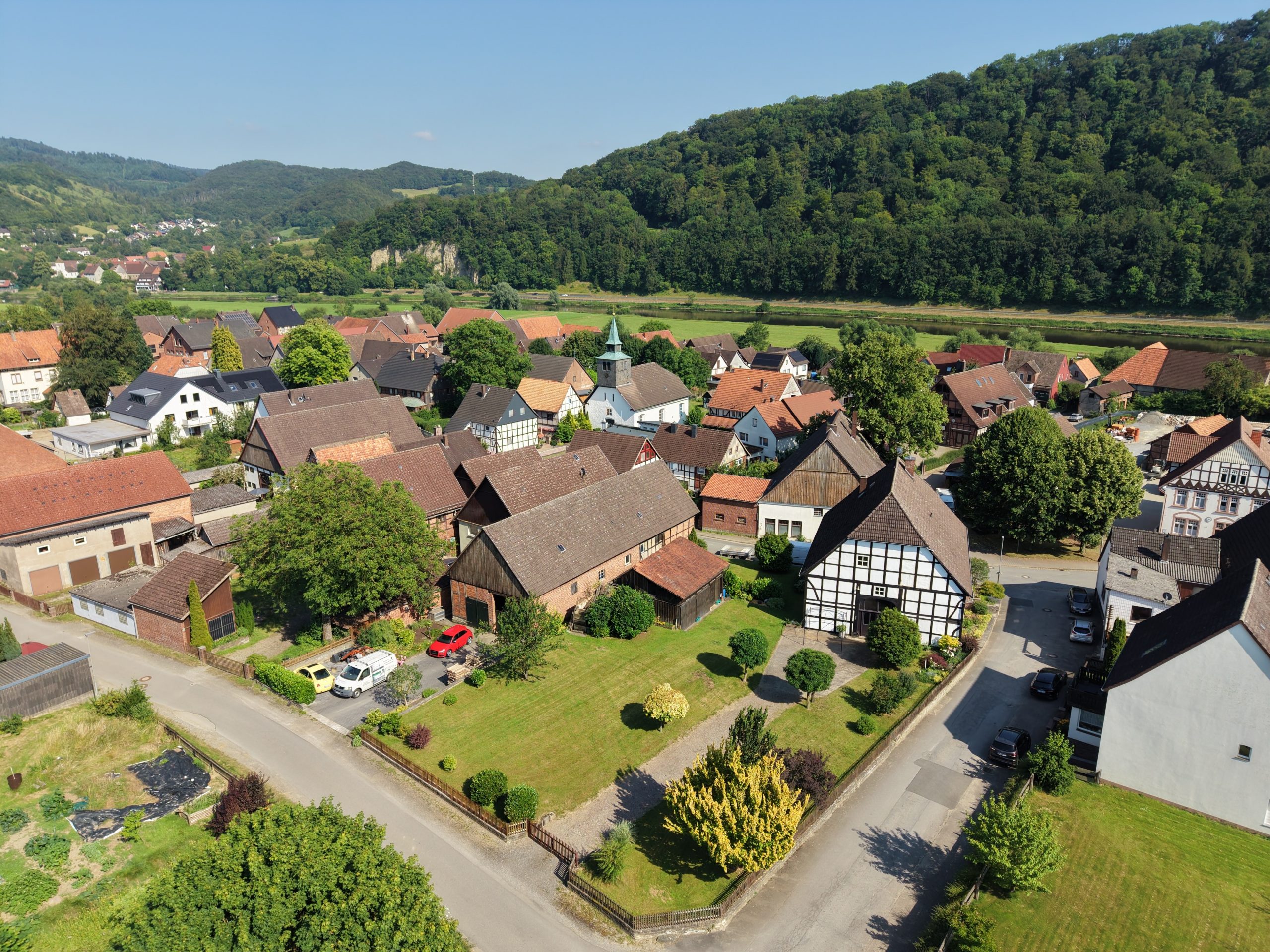 Luftaufnahme von Pegestorf im Landkreis Holzminden