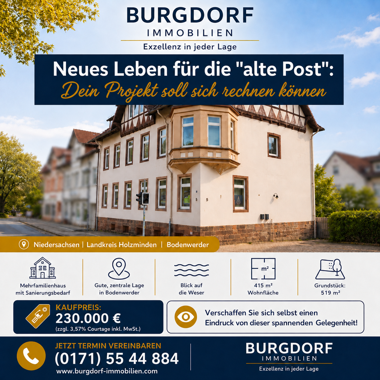 Alte_Post_Bodenwerder (2) Mehrfamilienhaus in Bodenwerder im Landkreis Holzminden zu verkaufen