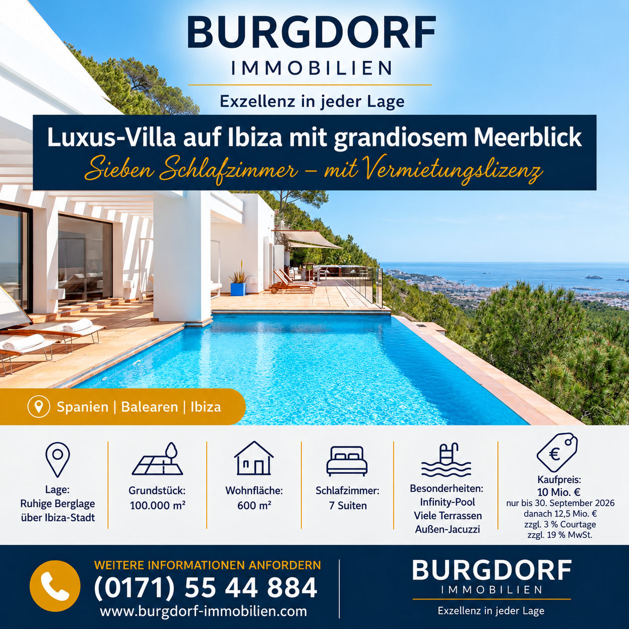 Luxus-Villa auf IIbiza durch BURGDORF IMMOBILIEN zu verkaufen